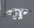 Square-cut Diamond Engagement Ring. Square-cut Diamond Engagement Ring.